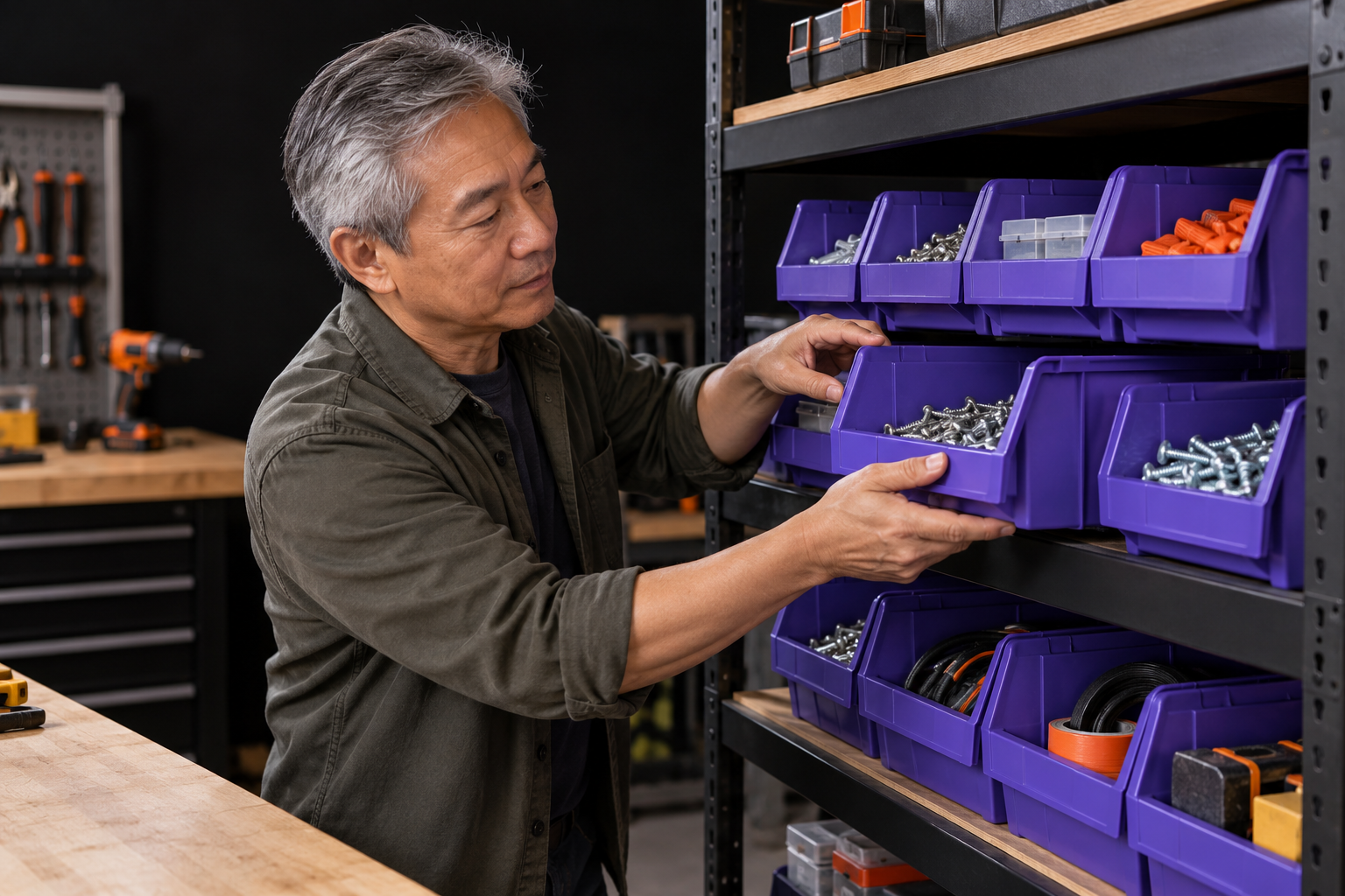 How to Choose Storage Bins for a Workshop or Supply Area